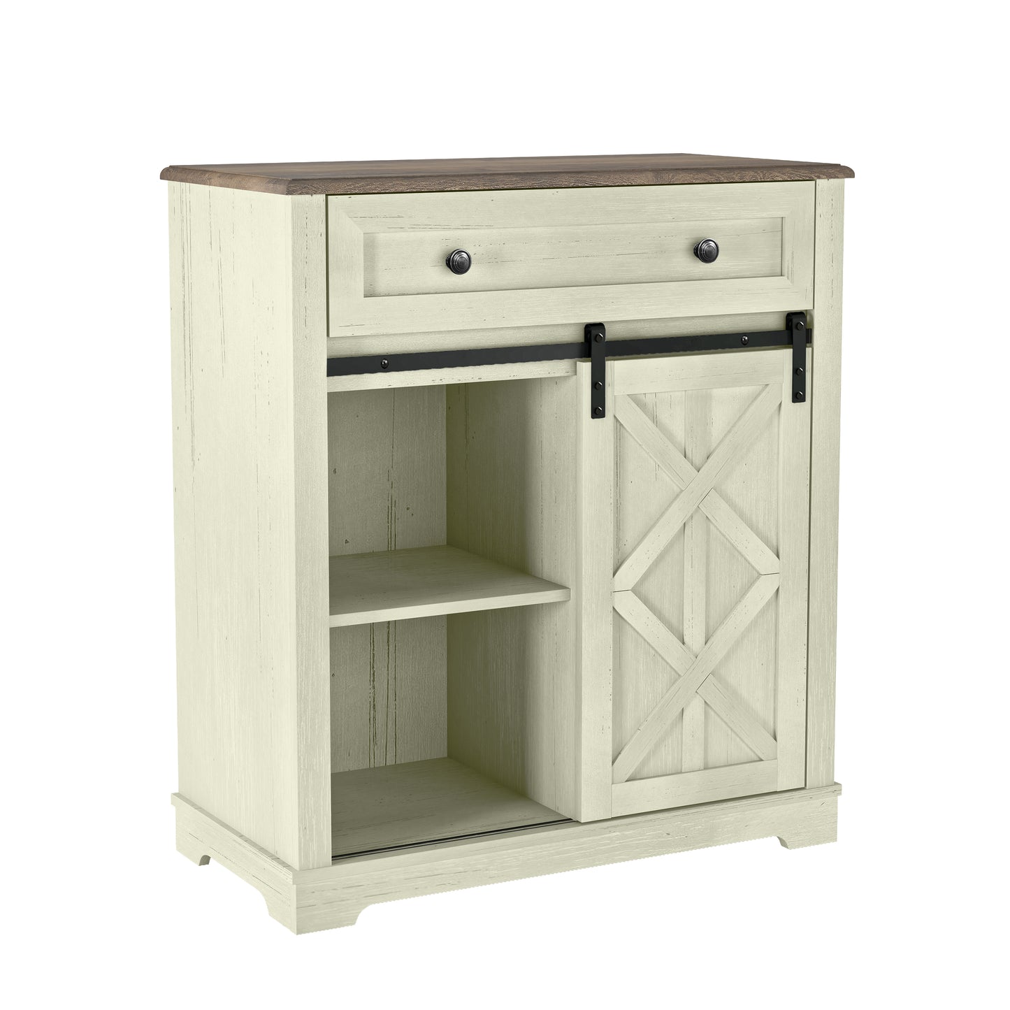 Festivo FWC23426 32" Wine Cabinet-Light Moss Green