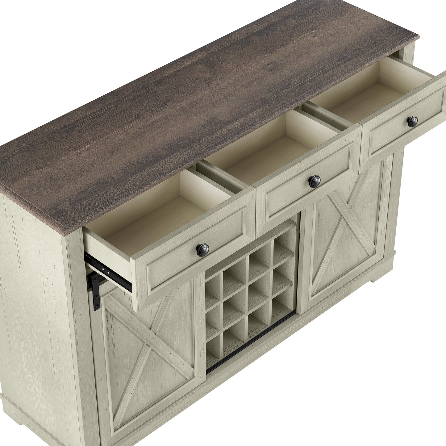 Festivo FWC23510 54" Wine Cabinet-White