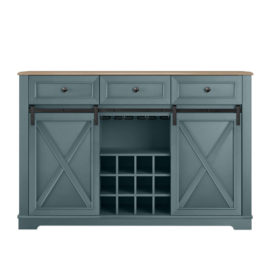 Festivo  FWC23511 54" Wine Cabinet-Blue