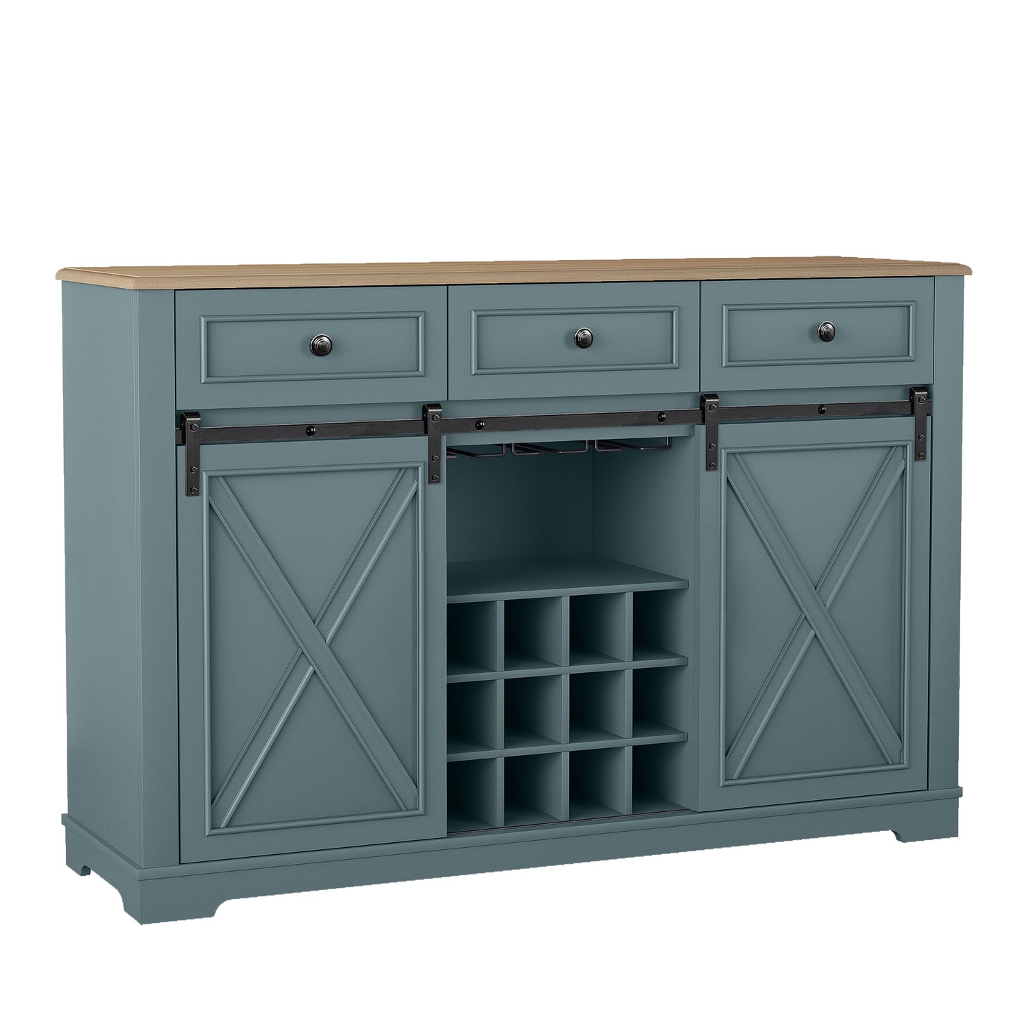 Festivo FWC23511 54" Wine Cabinet-Blue