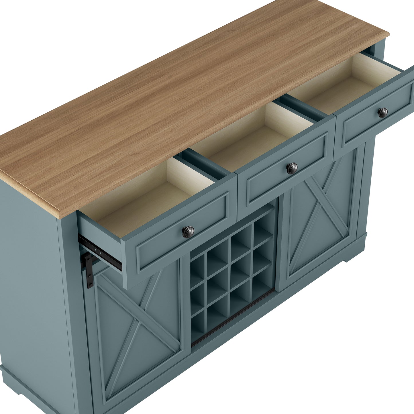 Festivo FWC23511 54" Wine Cabinet-Blue