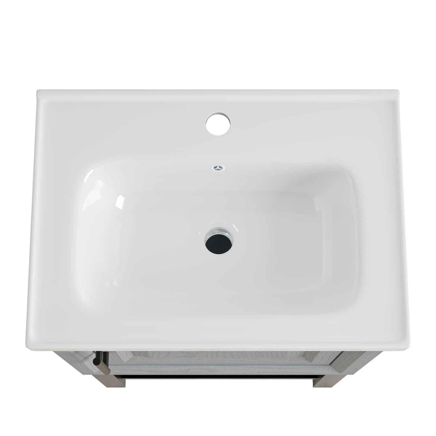Festivo 20" FBV24211 Freestanding Bathroom Vanity with Ceramic Top-Grey