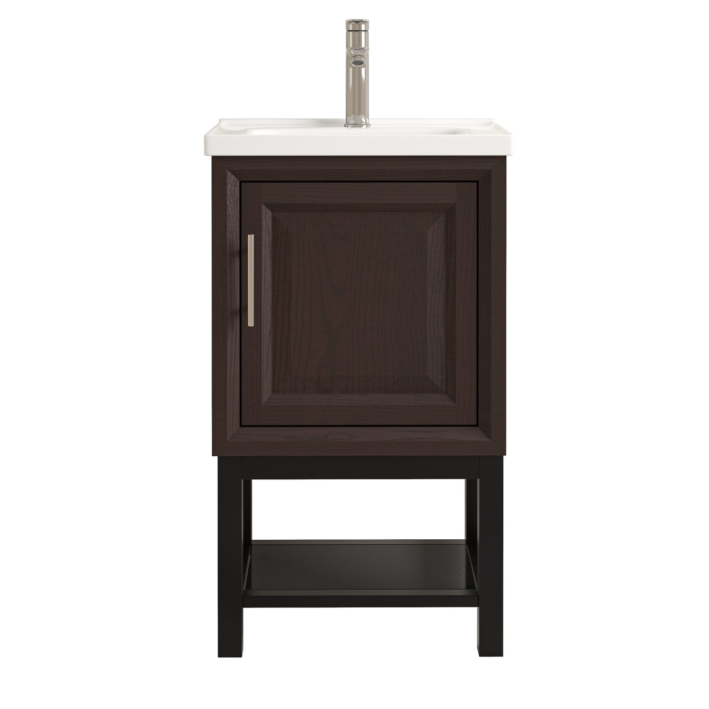Festivo 20" FBV24213 Freestanding Bathroom Vanity with Ceramic Top & Faucet-Muddy