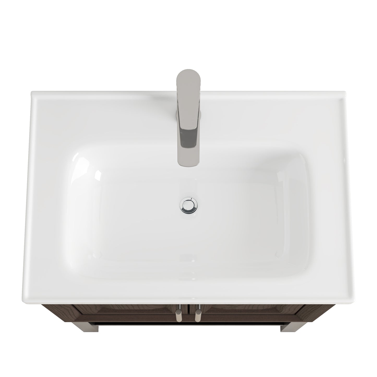Festivo 24" FBV24223 Freestanding Bathroom Vanity with Ceramic Top & Faucet-Muddy