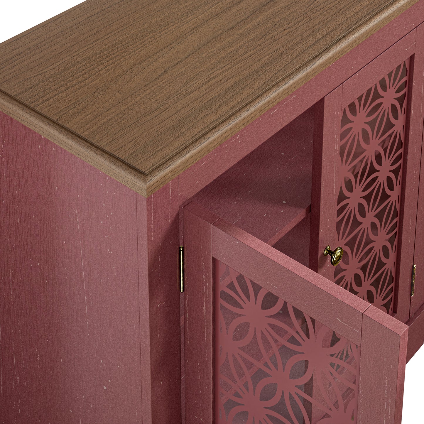 Festivo FCB22133 31" Buffet Sideboard Cabinet-Burgundy