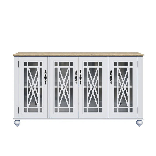 Festivo FCB22442 63" Buffet Sideboard Cabinet-Grayish-white