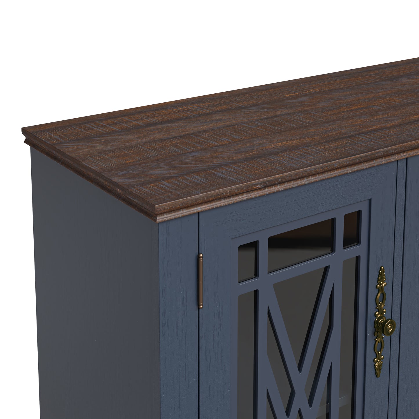 Festivo FCB22449 63" Buffet Sideboard Cabinet-Blue