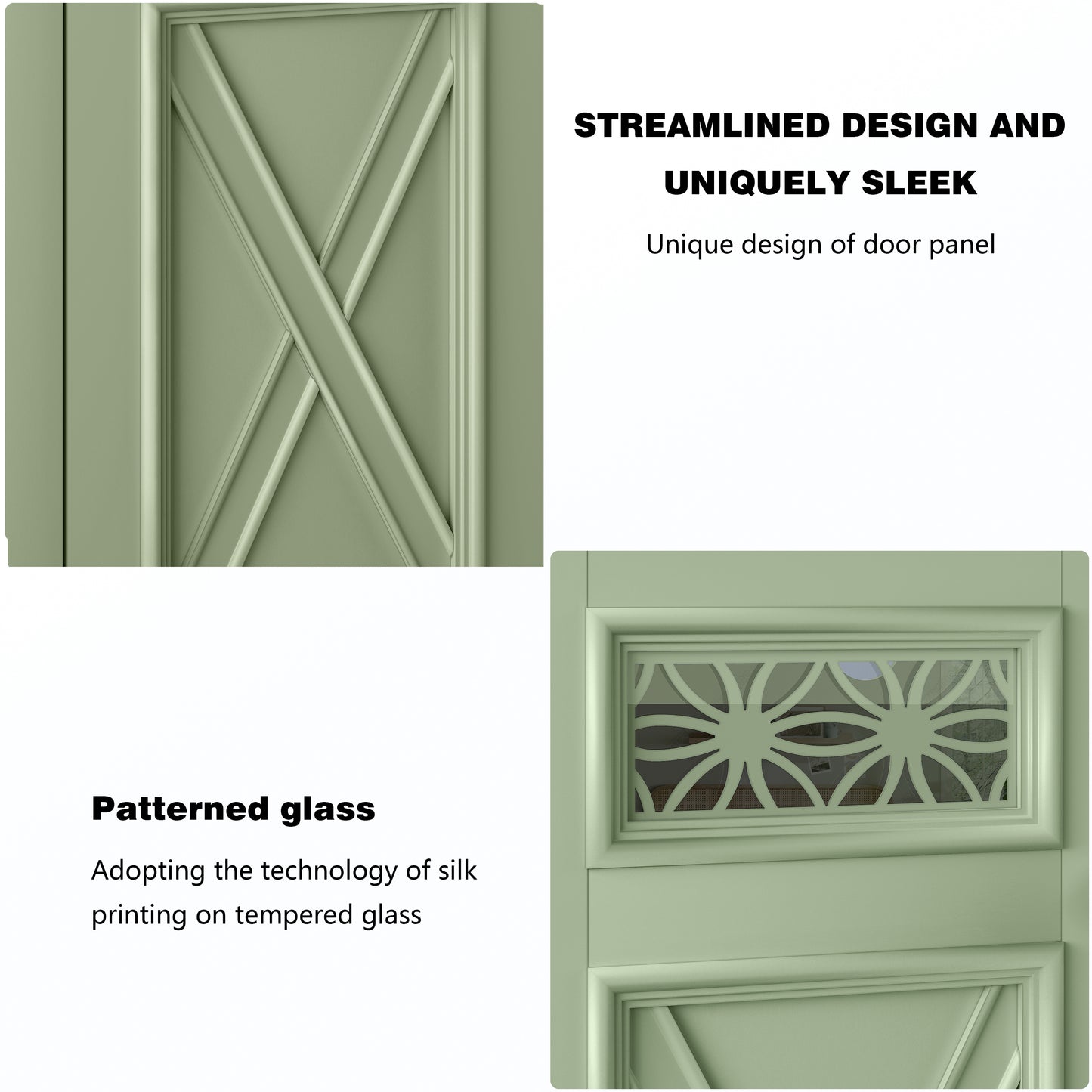 Festivo FCB24132 44.5" Buffet Sideboard Cabinet-Green