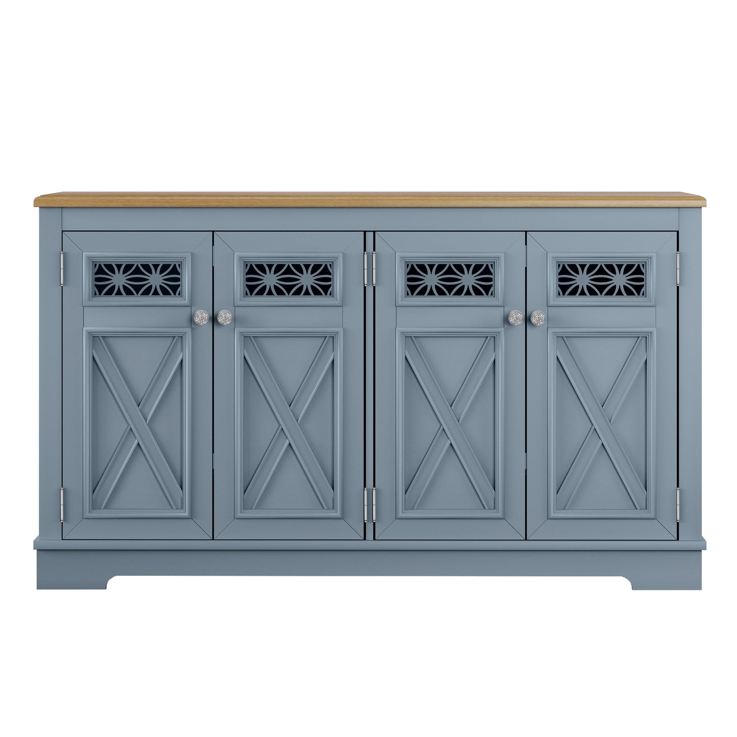 Festivo FCB24142 57.4" Buffet Sideboard Cabinet-Blue