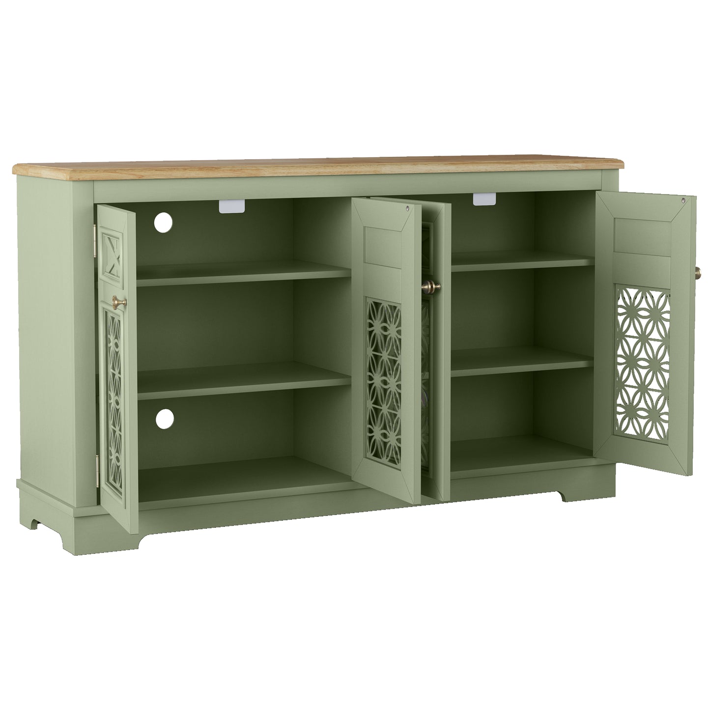 Festivo FCB24145 57.5" Buffet Sideboard Cabinet-Green