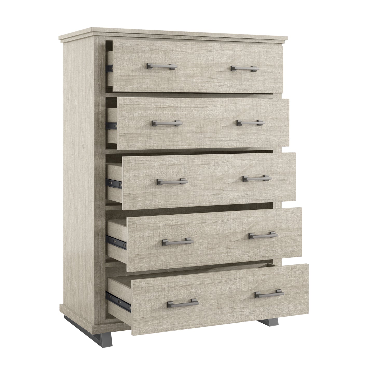 Festivo FCH22241 38" Bedroom Chest with 5 Drawers-Beige