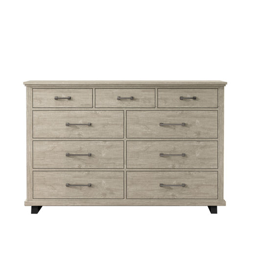 Festivo FDR22221 64" Bedroom Dresser with 9 Drawers-Beige