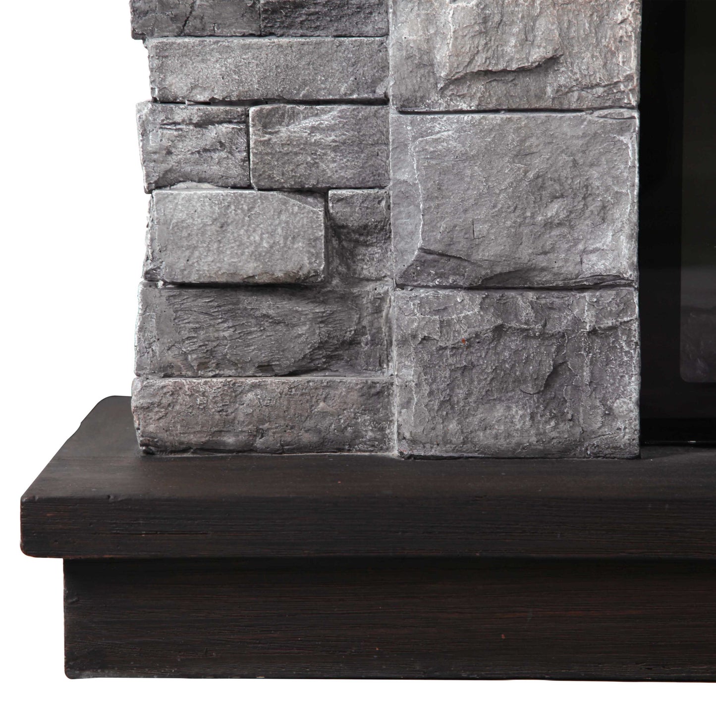 Festivo FFP20121 45" Electric Fireplace Mantel with Faux Brick-Grey