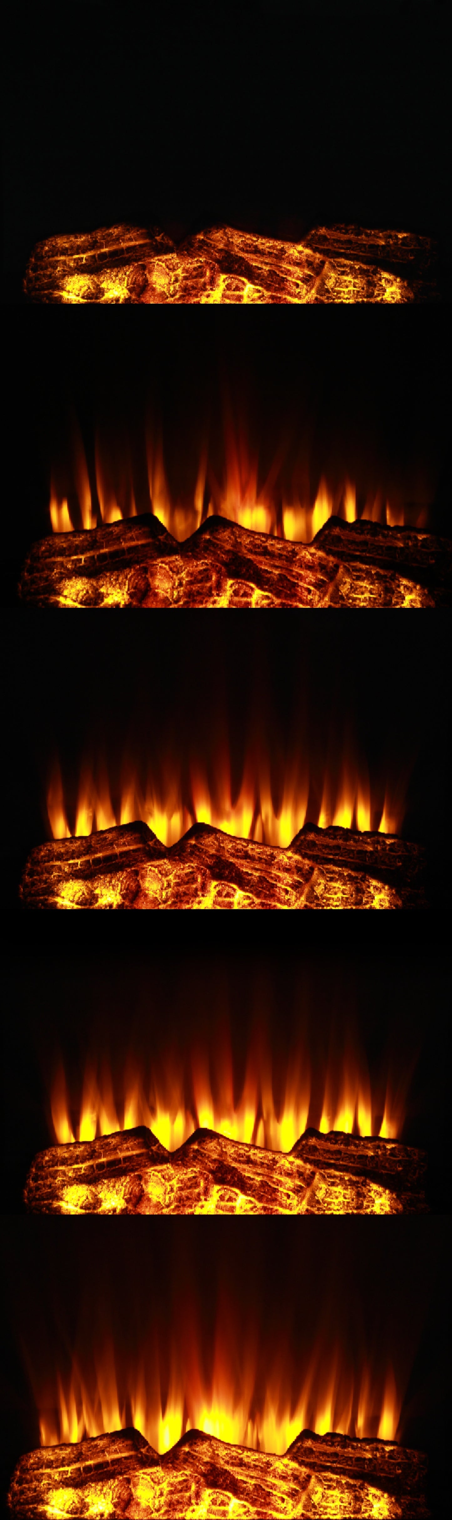 Festivo FFP20141 36" Electric Fireplace Mantel with Faux Brick-Grey