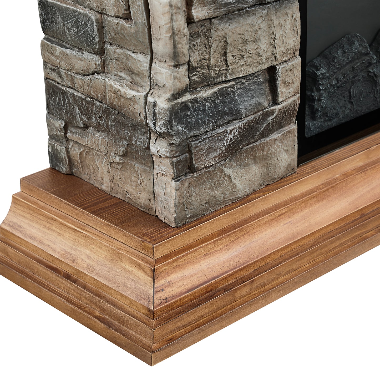 Festivo FFP21233 40" Electric Fireplace Mantel with Faux Brick-Brown