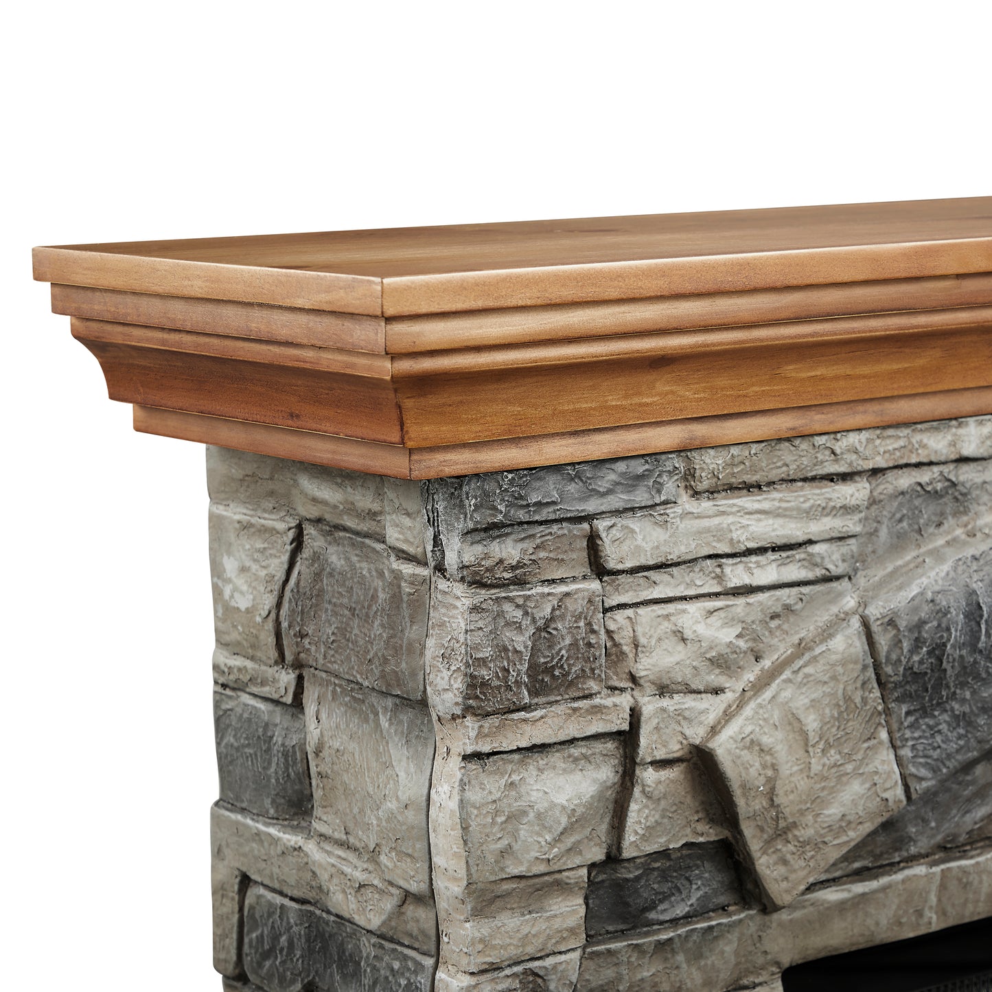 Festivo FFP21233 40" Electric Fireplace Mantel with Faux Brick-Brown