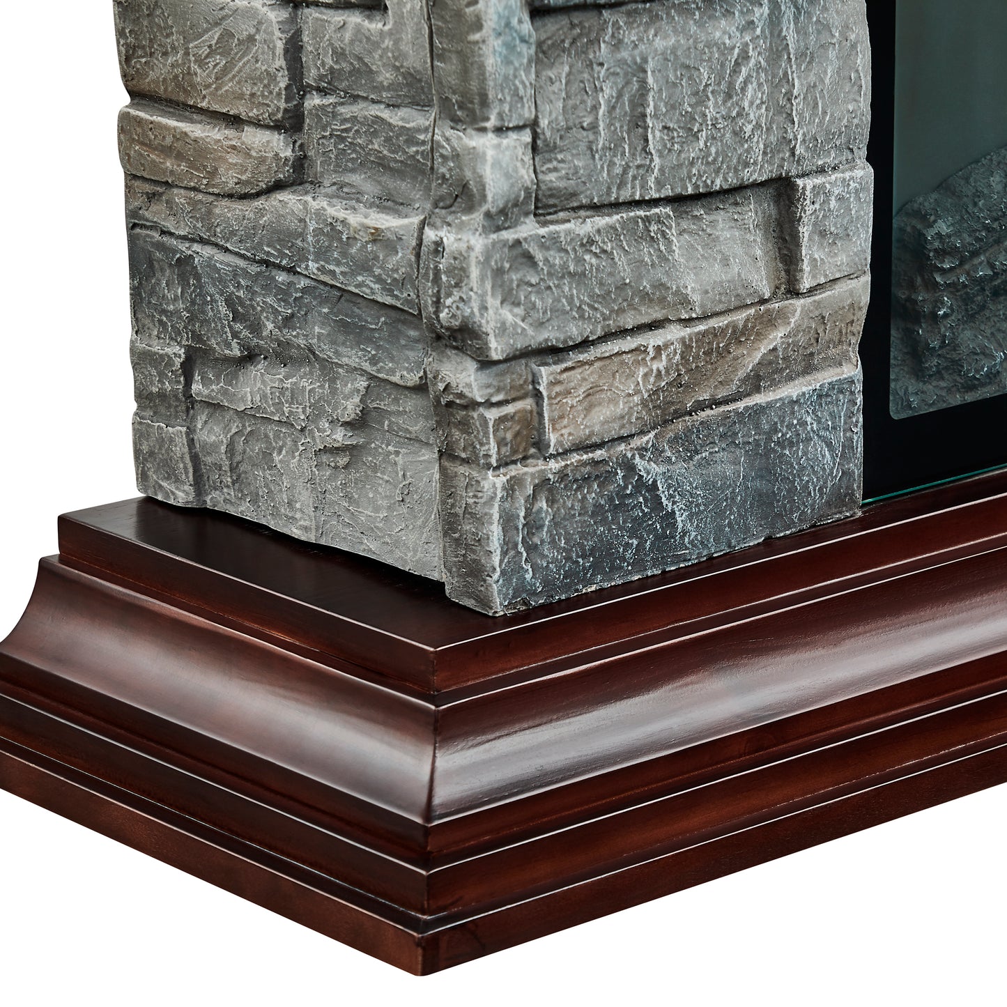 Festivo FFP21234 40" Electric Fireplace Mantel with Faux Brick-Grey