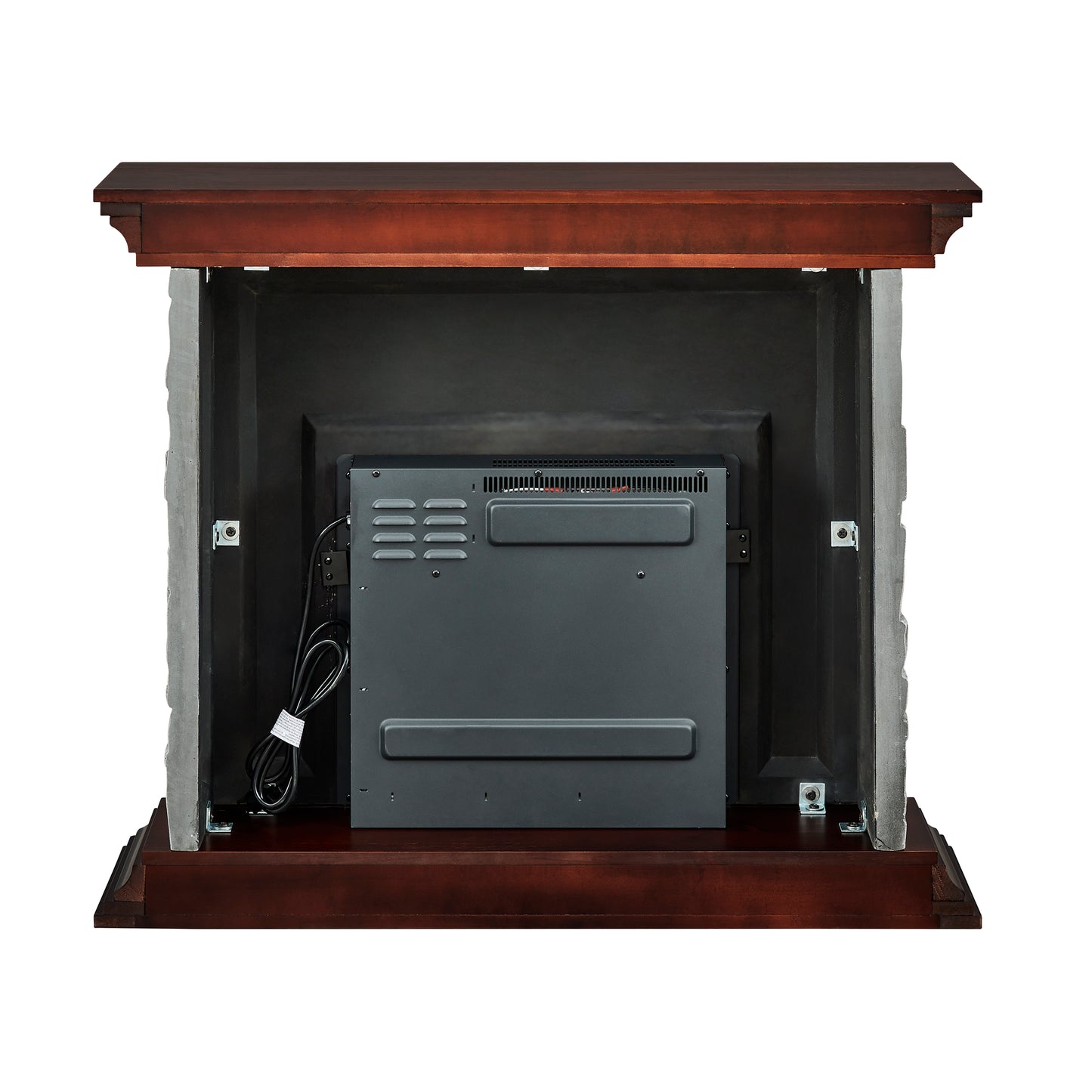 Festivo FFP21234 40" Electric Fireplace Mantel with Faux Brick-Grey