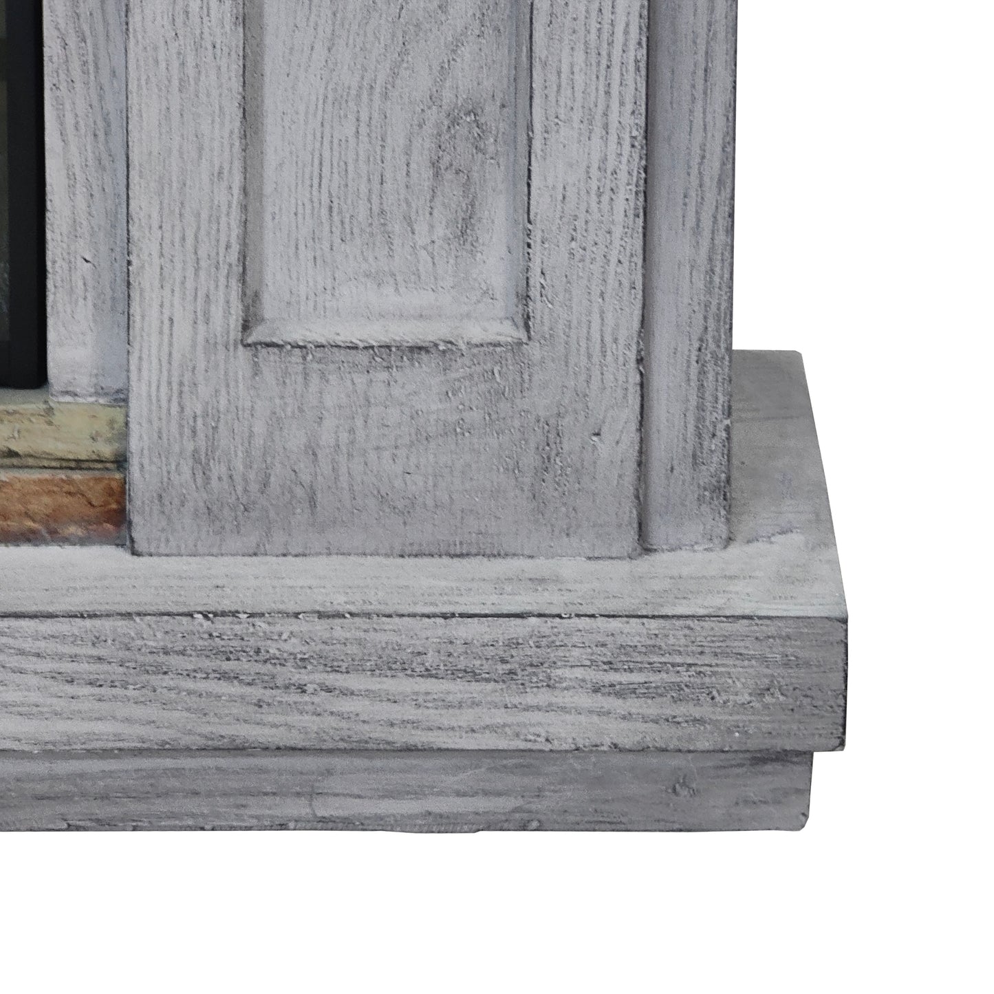 Festivo FFP22190 48" Electric Fireplace Mantel with Faux Brick-Grey