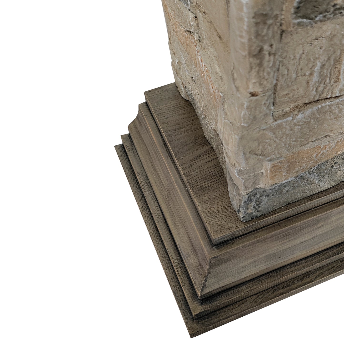 Festivo FFP23238 40" Electric Fireplace Mantel with Faux Brick-Muddy