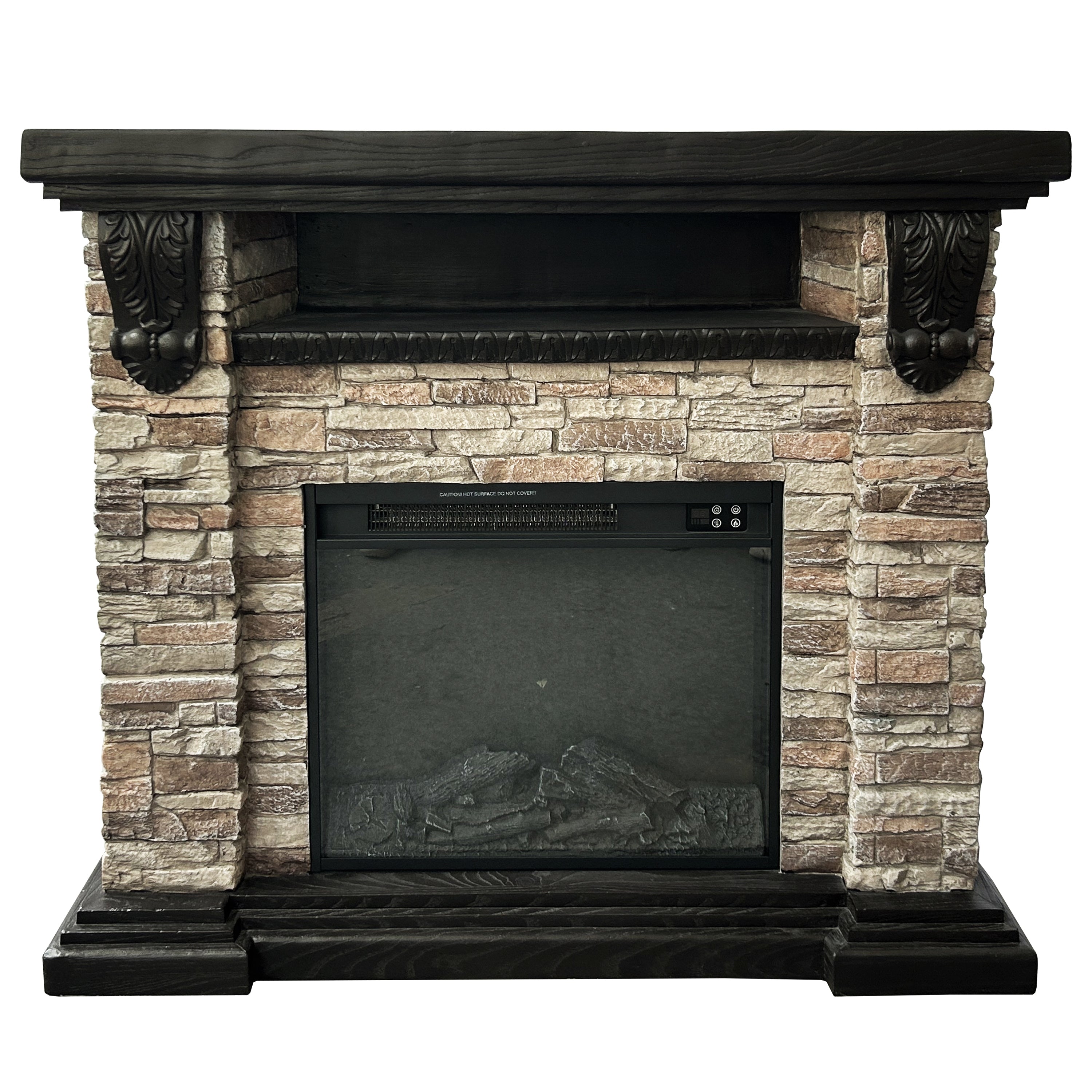 Festivo FFP25041 45" Electric Fireplace MGO Mantel with Faux Brick - Thumbnail 5
