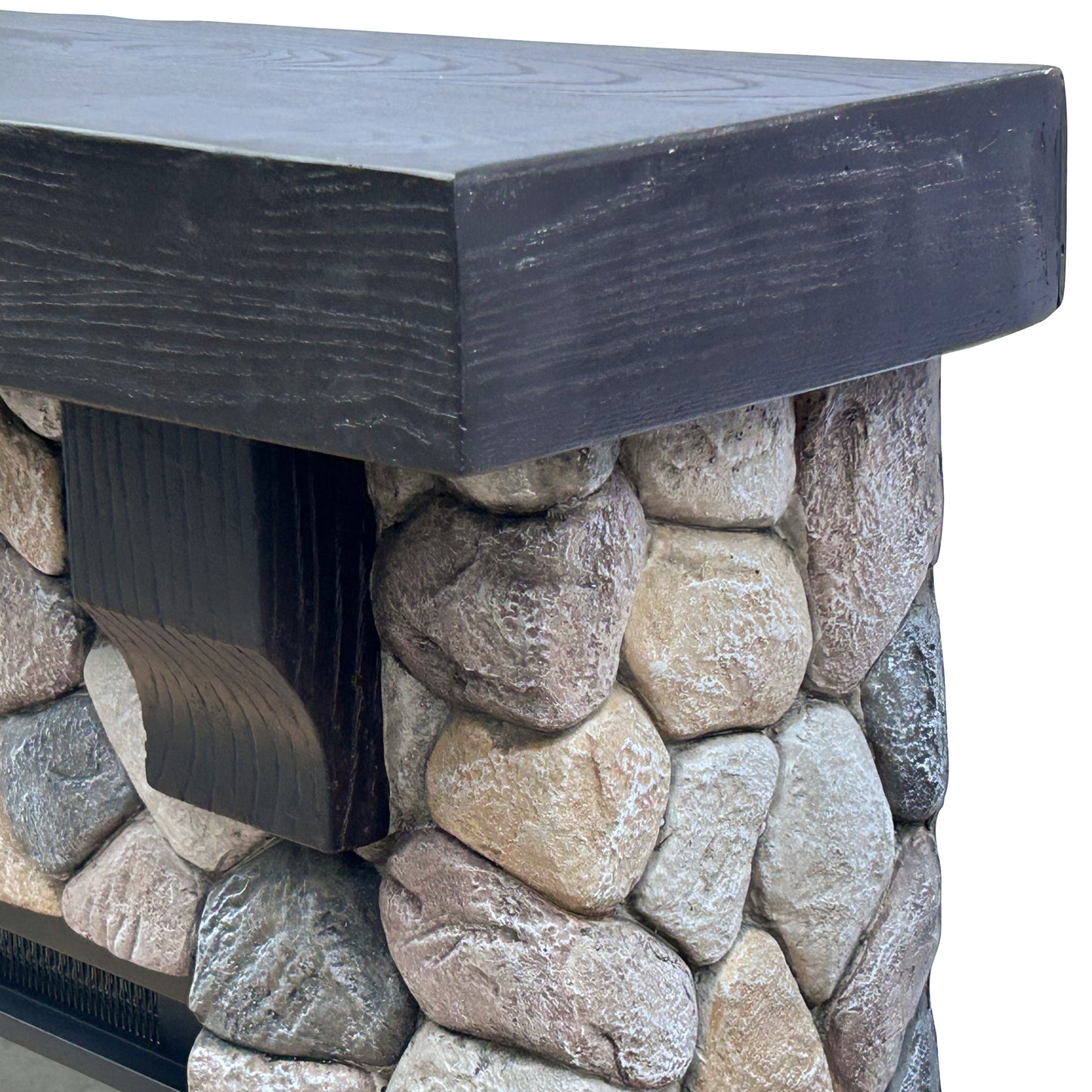 Festivo FFP25152 44" Electric Fireplace Mantel with Faux Brick-Tan