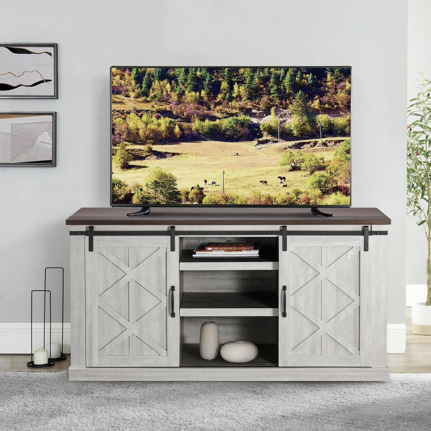 Festivo FTS20334 58" TV Stand-White