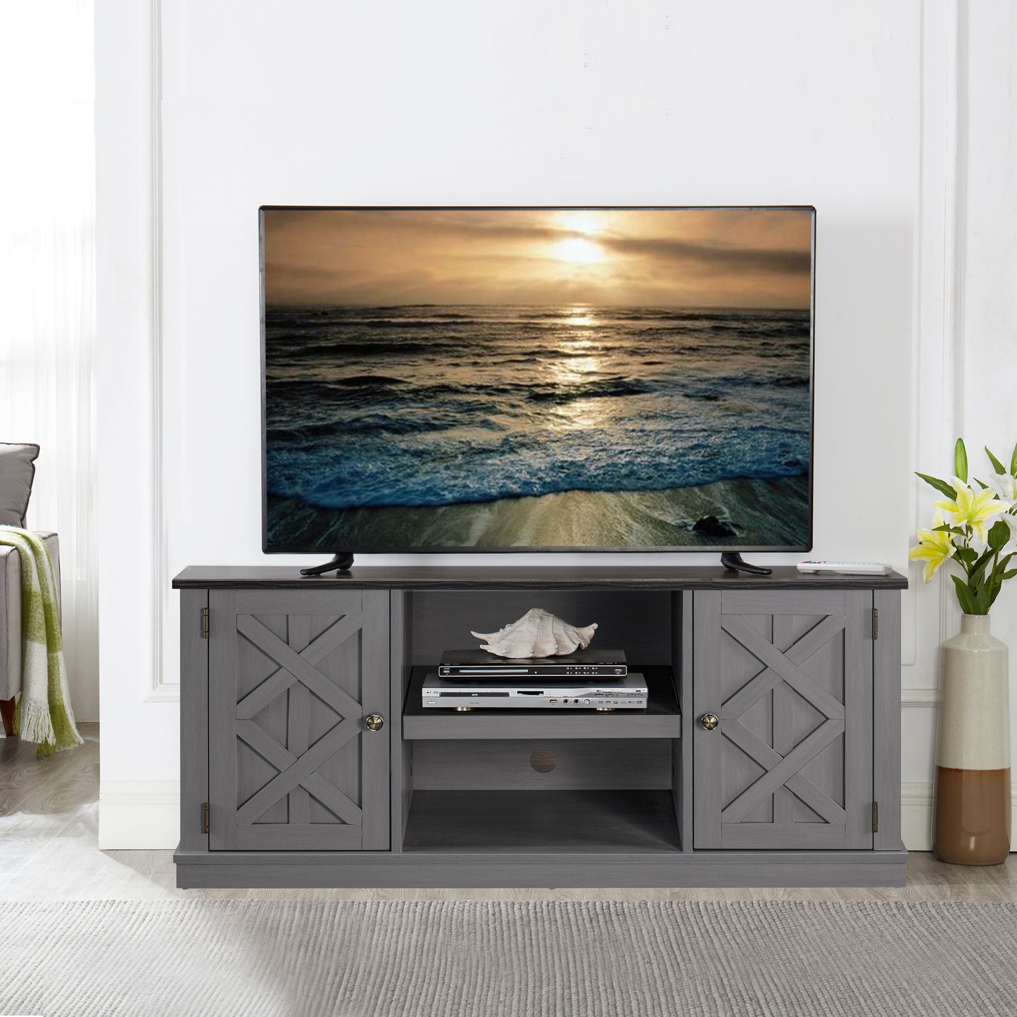 Festivo FTS20401 54" TV Stand-Grey