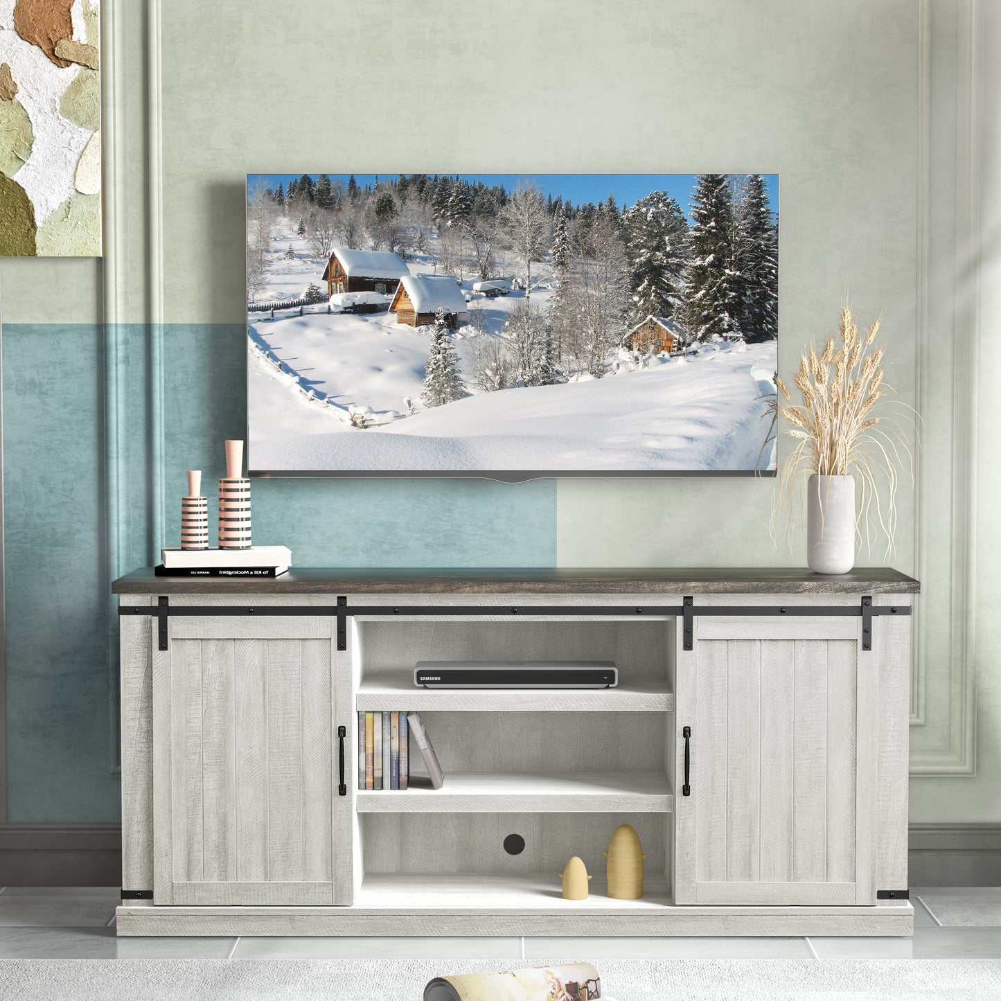 Festivo FTS20721 68" TV Stand-Offwhite