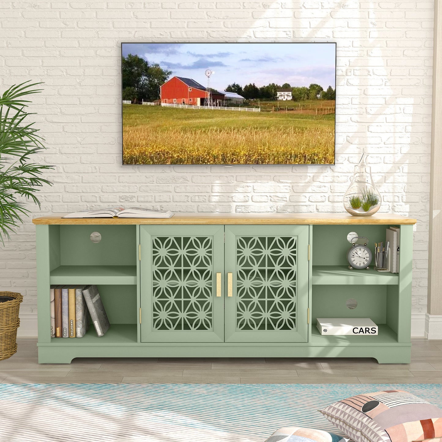 Festivo FTS21911 70" TV Stand-Green