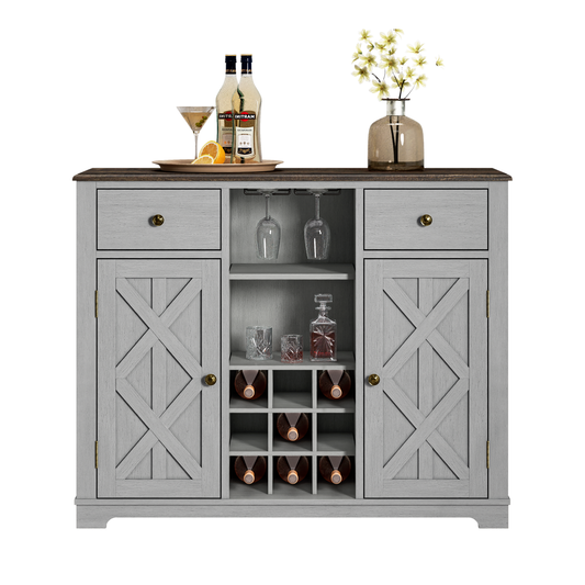 Festivo FWC20101 47" Wine Cabinet-Grey