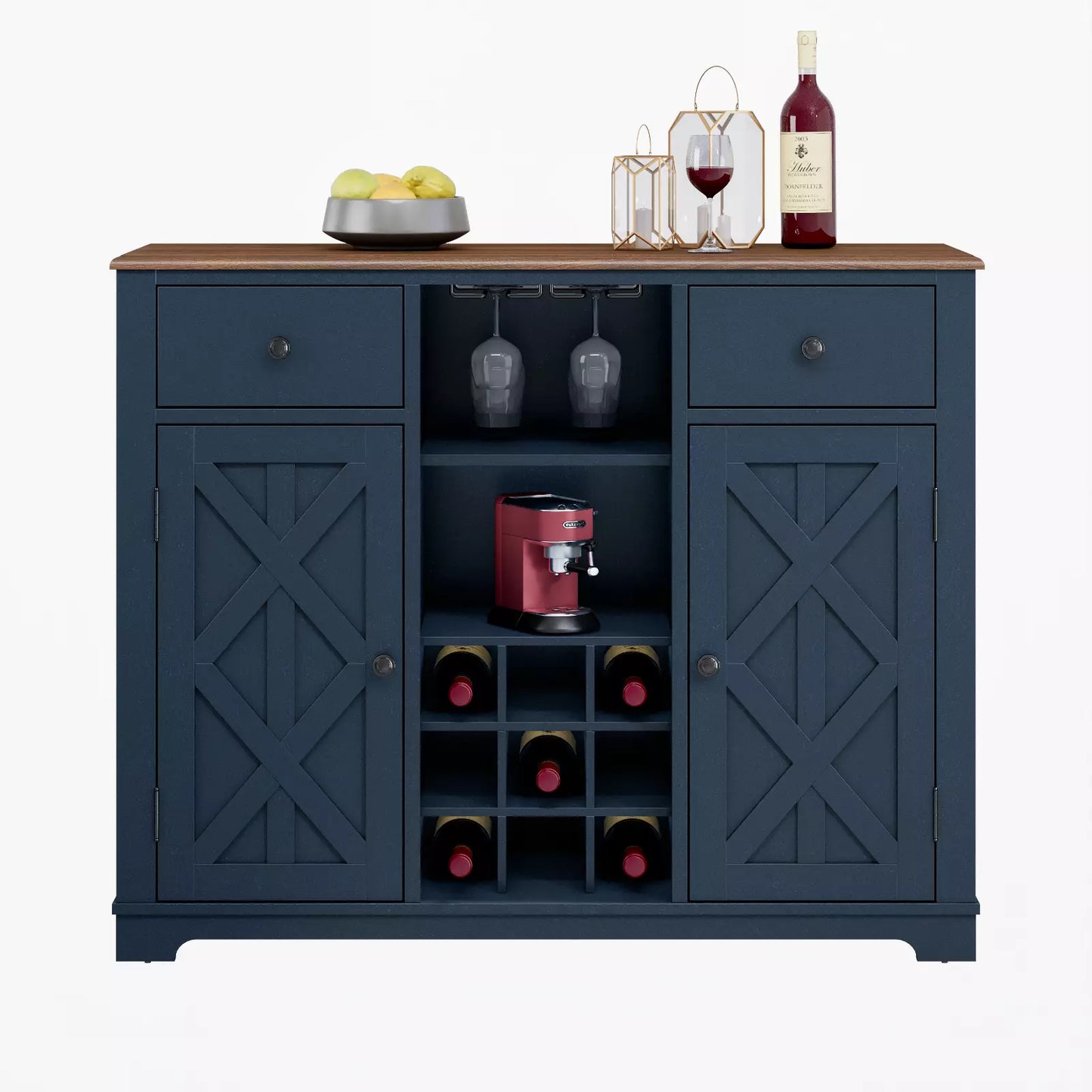 Festivo FWC20121 47" Wine Cabinet-Navy