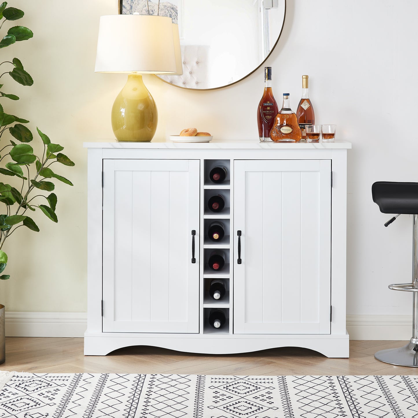 Festivo FWC21181 47" Wine Cabinet-White