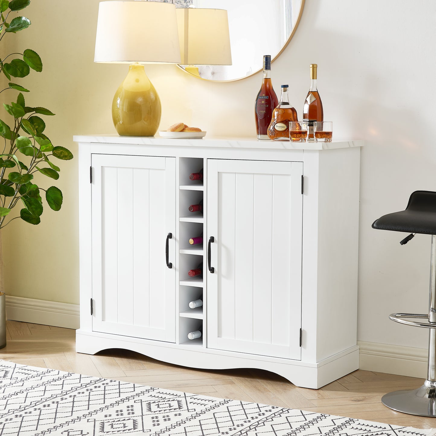 Festivo FWC21181 47" Wine Cabinet-White