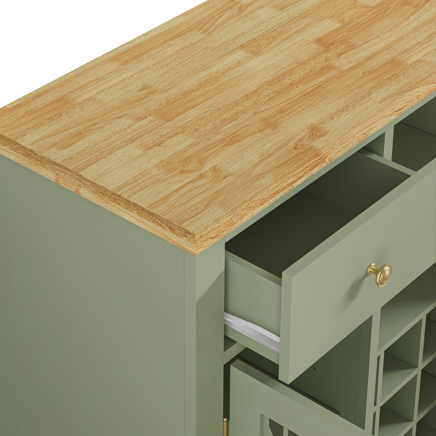 Festivo FWC23319 47" Wine Cabinet-Green