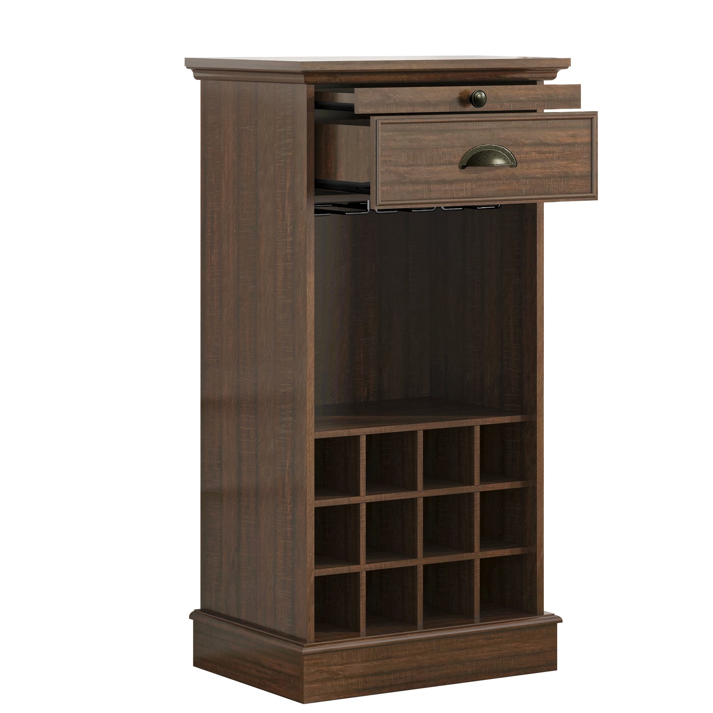 Festivo FWC23422 22" Wine Cabinet-Walnut