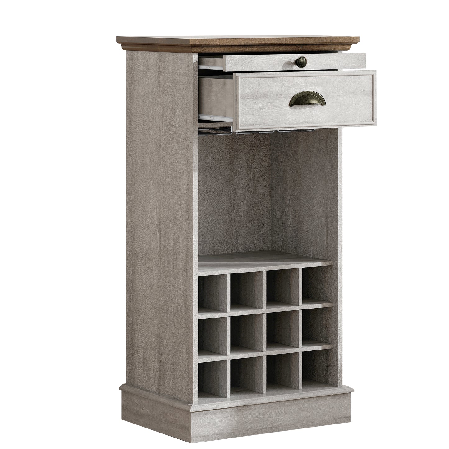 Festivo FWC23423 22" Wine Cabinet-Offwhite