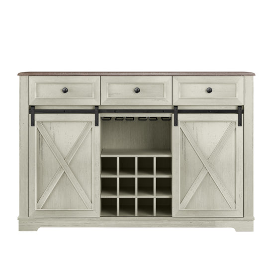 Festivo FWC23510 54" Wine Cabinet-White