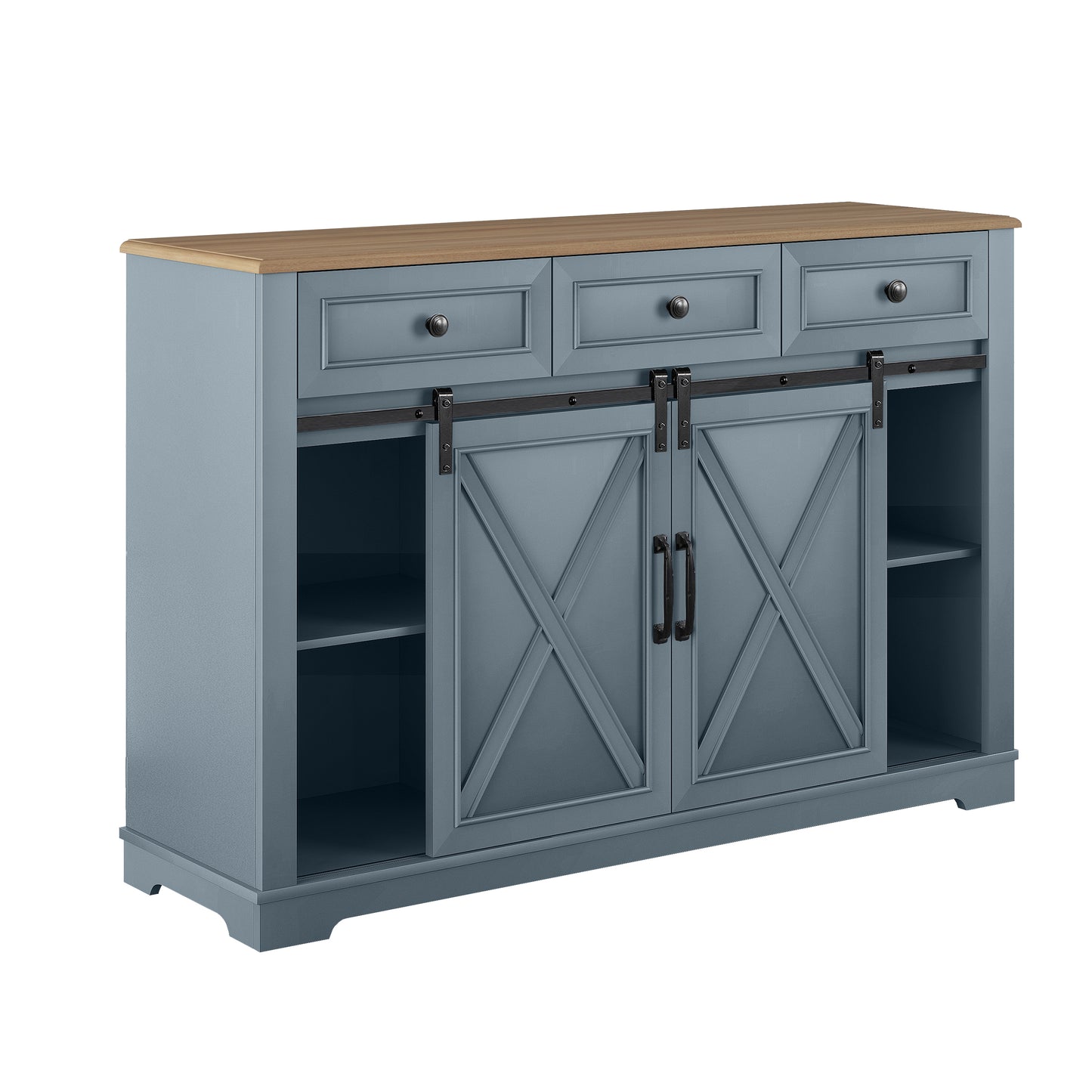Festivo  FWC23511 54" Wine Cabinet-Blue
