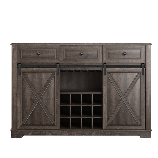 Festivo FWC23512 54" Wine Cabinet-Brown
