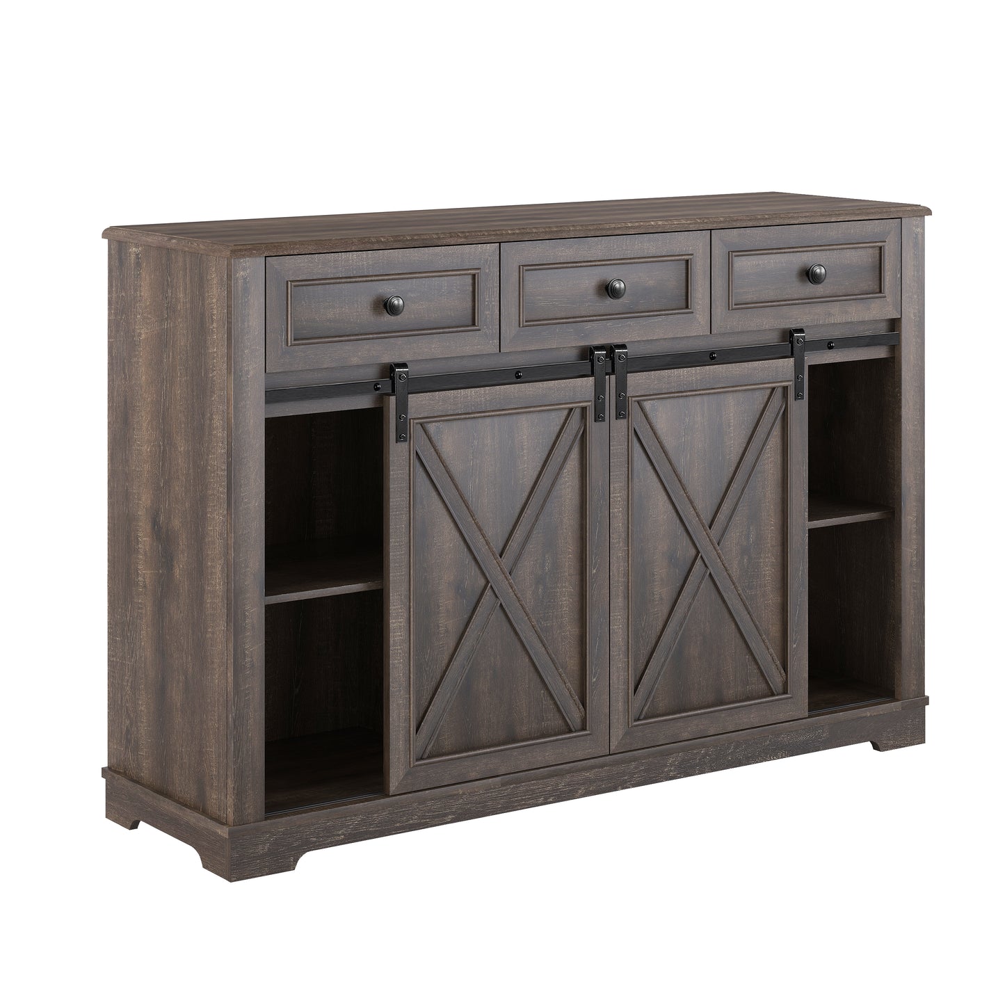 Festivo FWC23512 54" Wine Cabinet-Brown