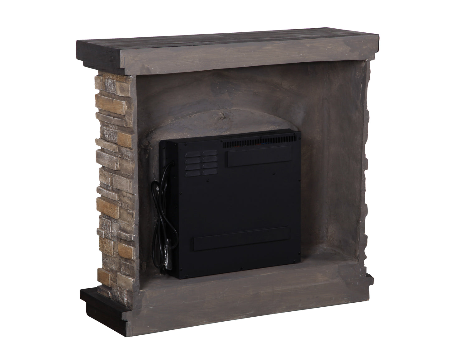 Festivo FFP20131 36" Electric Fireplace Mantel with Faux Brick-Tan