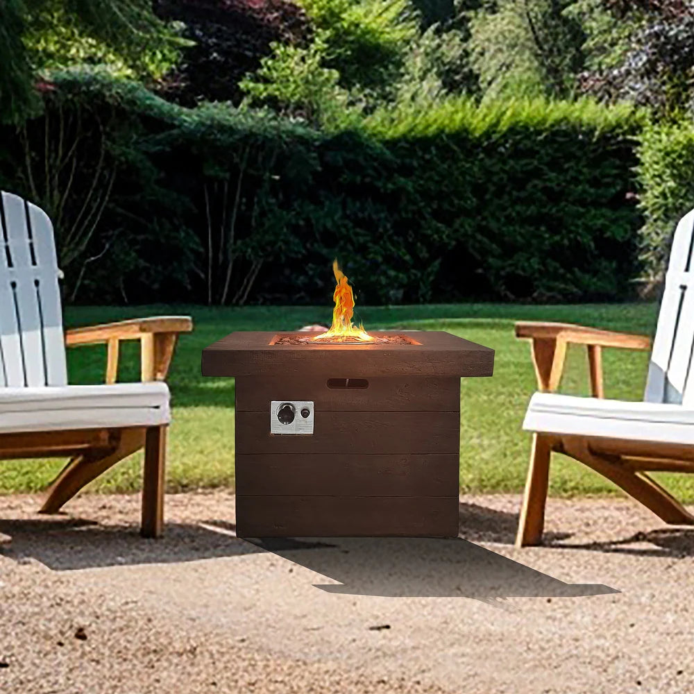 Festivo LFT24002 32" Smokeless Propane Gas Fireplace for Outdoor Heating-Brown